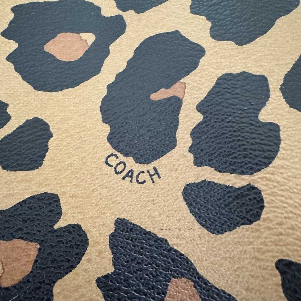 Coach leopard cheetah tote purse - image 6