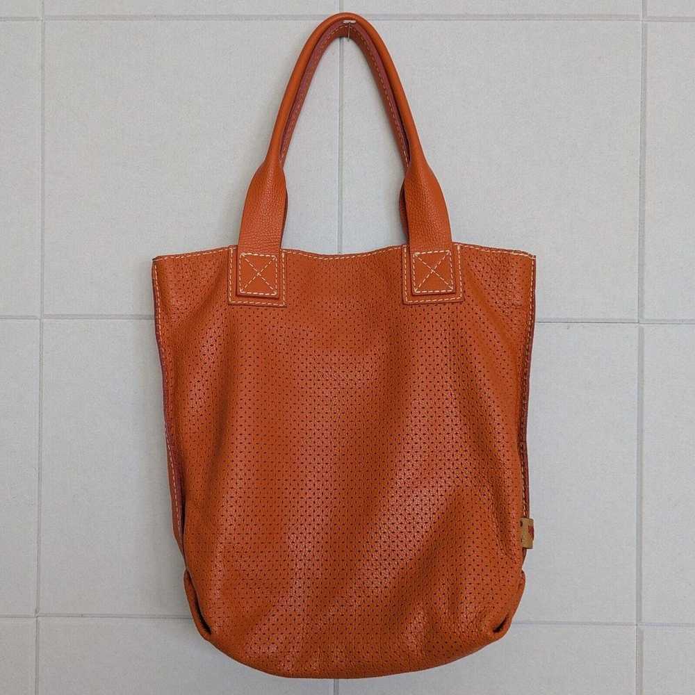 Sofia Cardoni Sofia C Orange Perforated Leather Z… - image 3