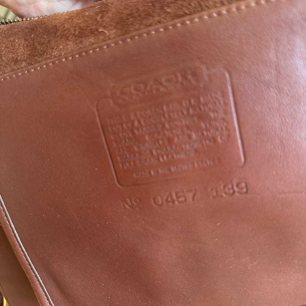 Vintage 80s 90s Coach Brown Leather Bleeker
Bucke… - image 12