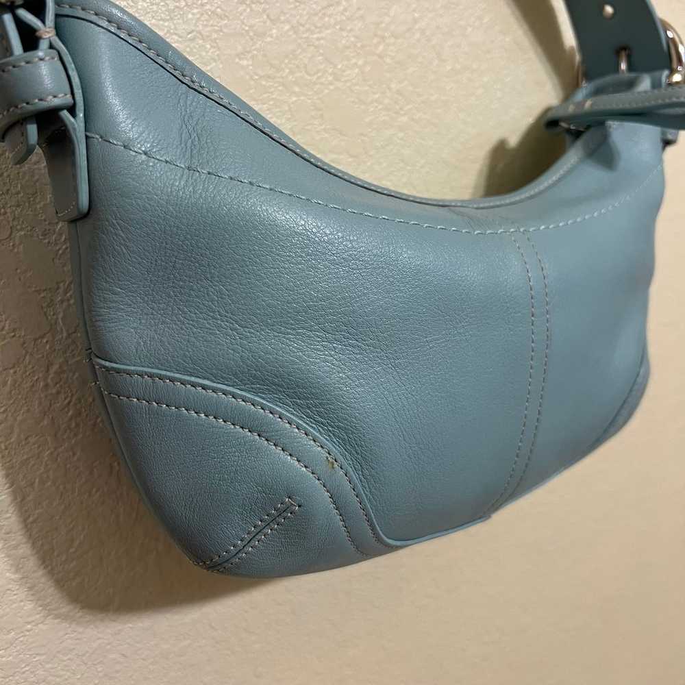 y2k Coach soho small light blue shoulder bag - image 2