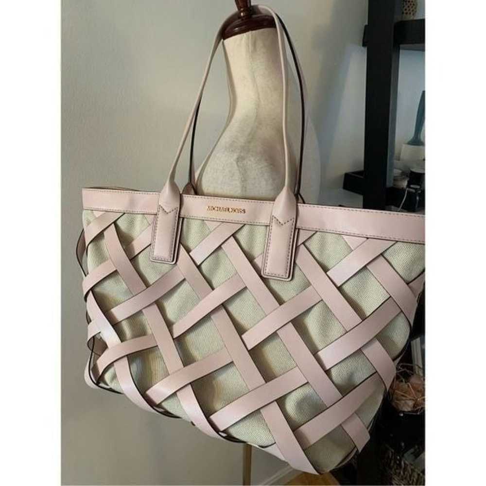 Michael Kors pink tote medium to large 17x10x5 - image 1