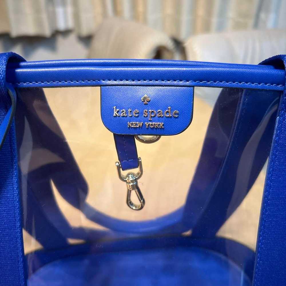 Brand new, unused Kate Spade clear tote bag with … - image 3