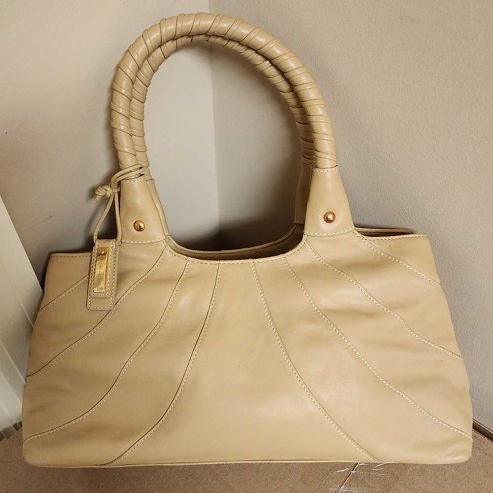 Antonio Melani Italian Leather Satchel Handbag - image 2