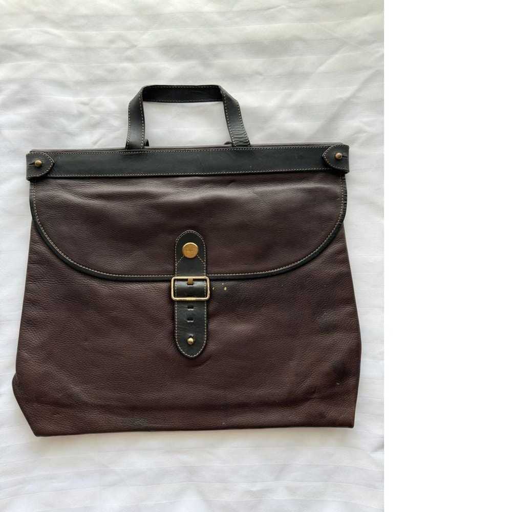 Mabiani Vintage Brown Leather Messenger Bag Brief… - image 1