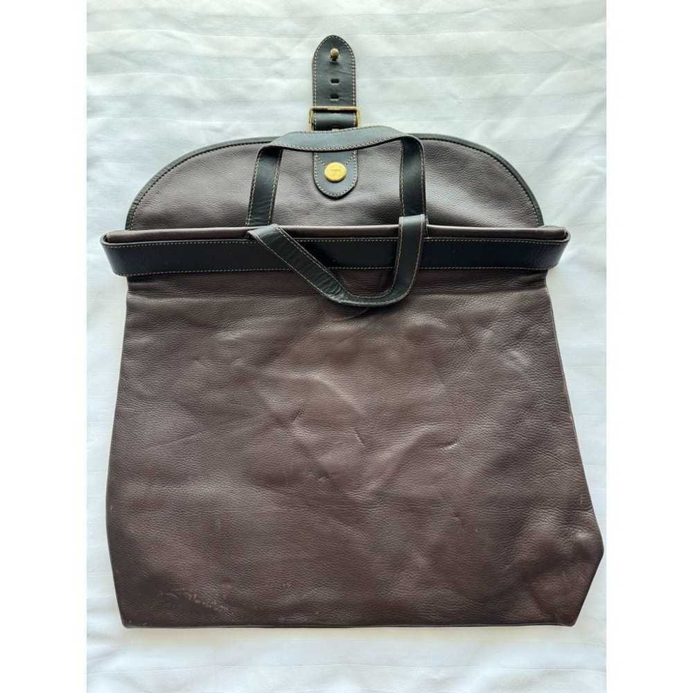 Mabiani Vintage Brown Leather Messenger Bag Brief… - image 3