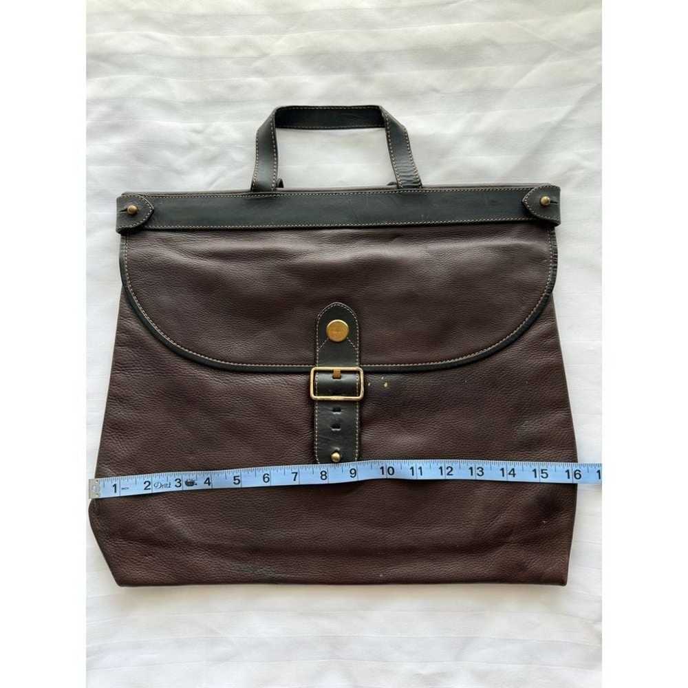 Mabiani Vintage Brown Leather Messenger Bag Brief… - image 4