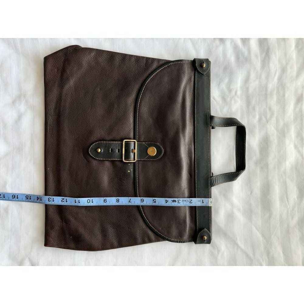 Mabiani Vintage Brown Leather Messenger Bag Brief… - image 5