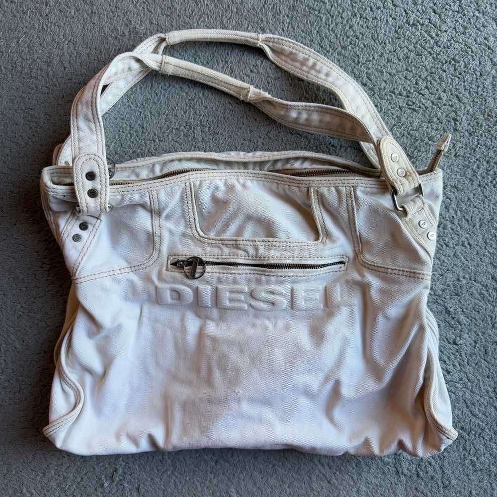 Rare vintage Diesel Japan canvas bag in a faded C… - image 1