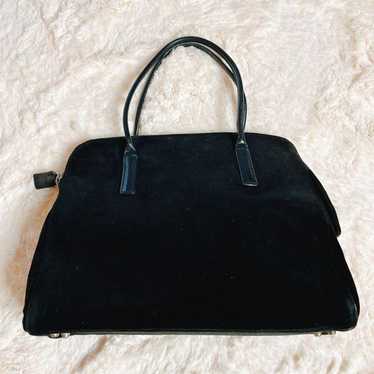 PRADA Black Suede Handbag - image 1