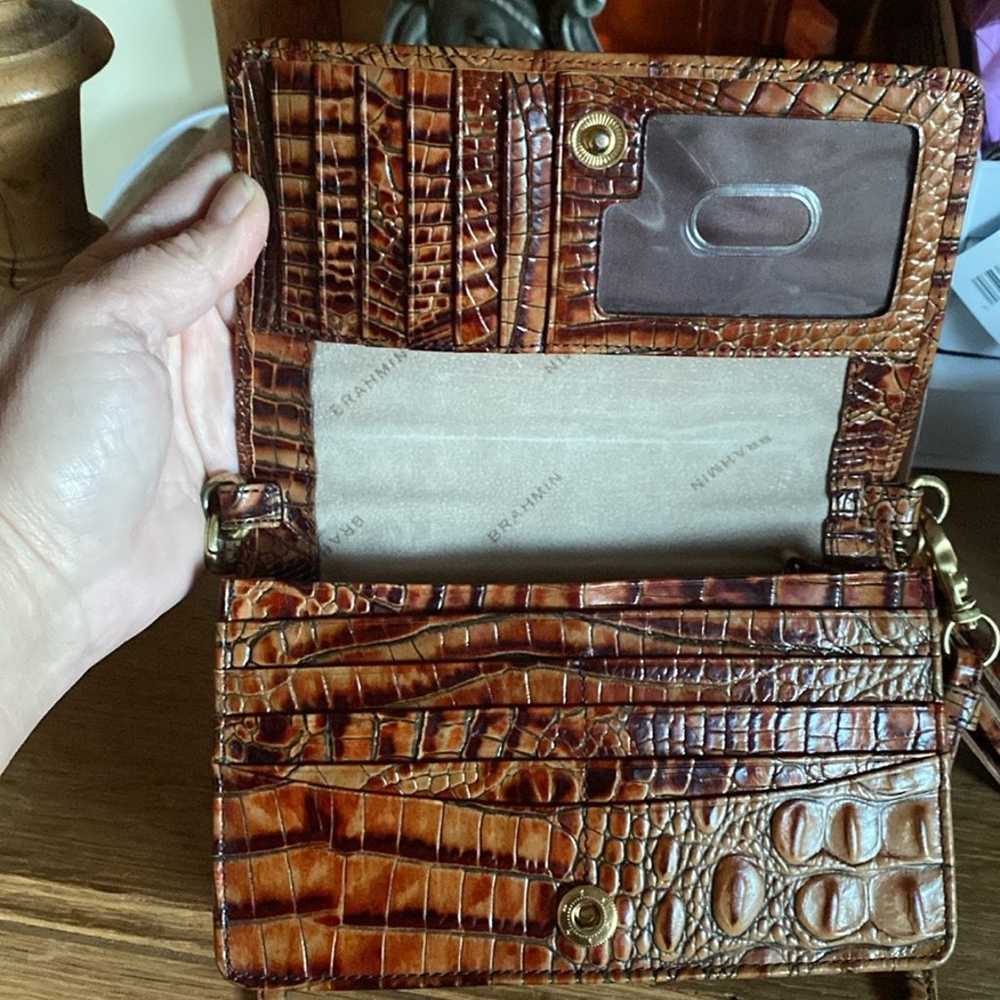 Brahmin Skyler Brown Melbourne Crossbody or Clutch - image 8