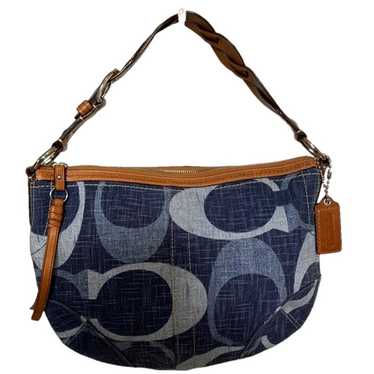 COACH y2k 2009 Signature Denim Hobo Shoulder Bag