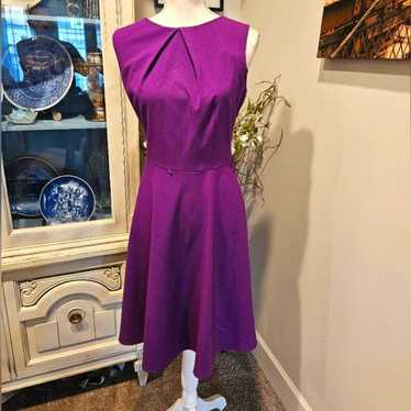 Alyx Elegant Purple Sleeveless A-Line Dress