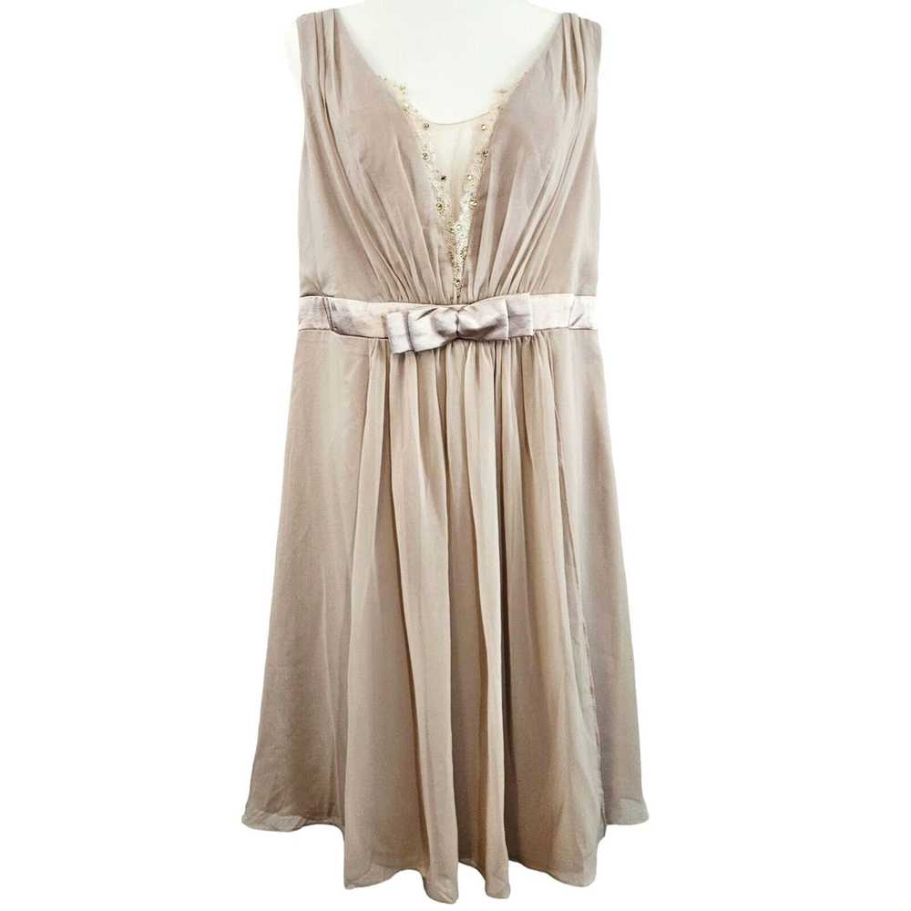 Other Alisa Pan Rhinestone Satin Waist Dress Sz. … - image 1