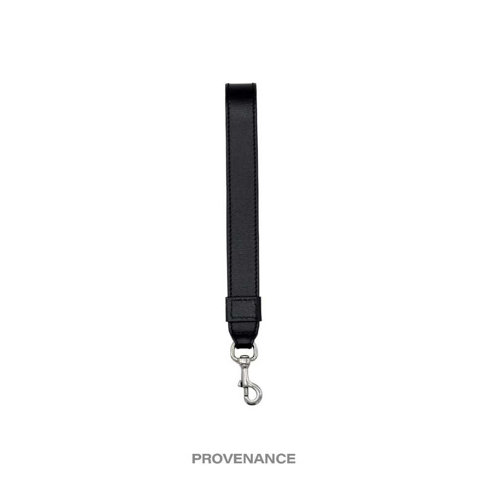 Gucci 🔴 Gucci Clutch Lanyard - Black Leather Age… - image 1