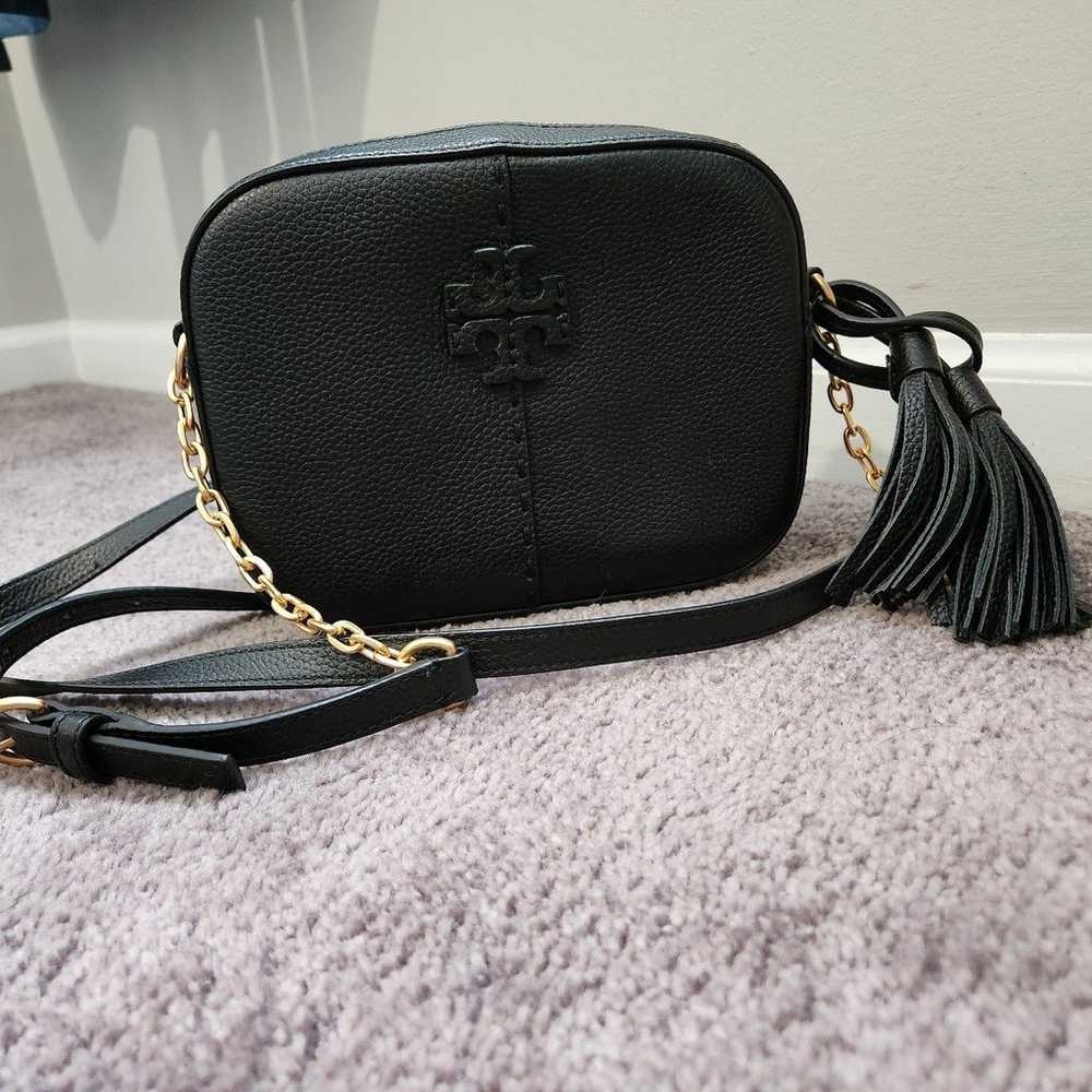 Tory Burch McGraw Leather Camera Crossbody Bag - image 2