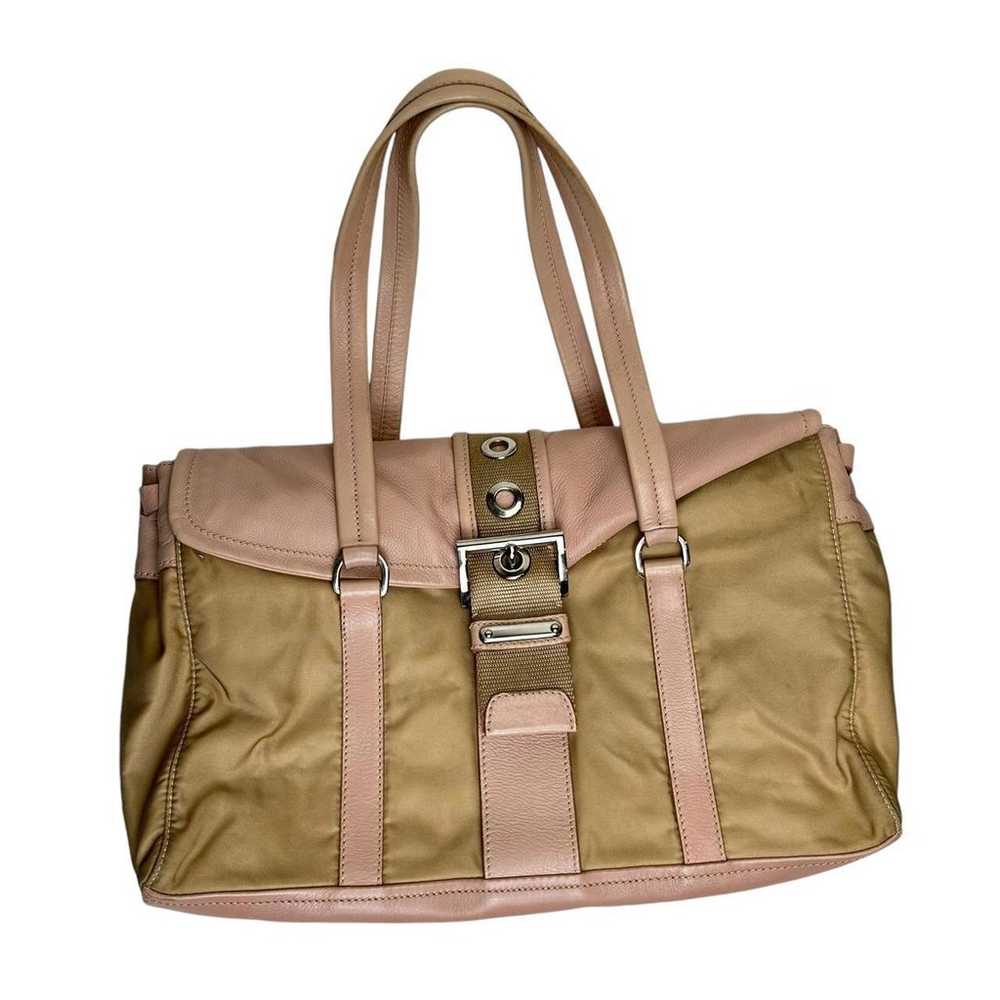 Prada Women's Pink and Tan Bag - image 1