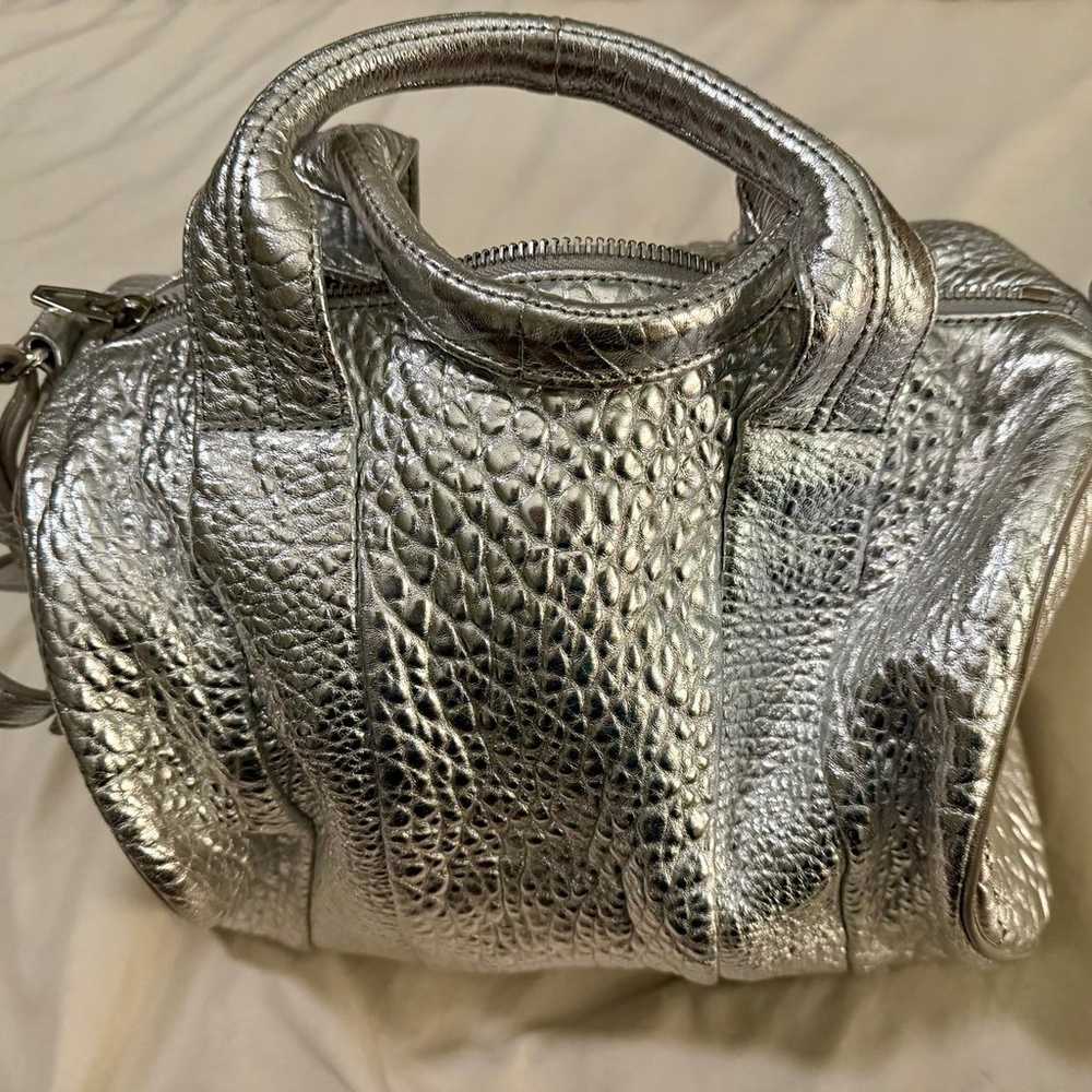 Authentic Alexander Wang Silver Rocco Studded Bag - image 1