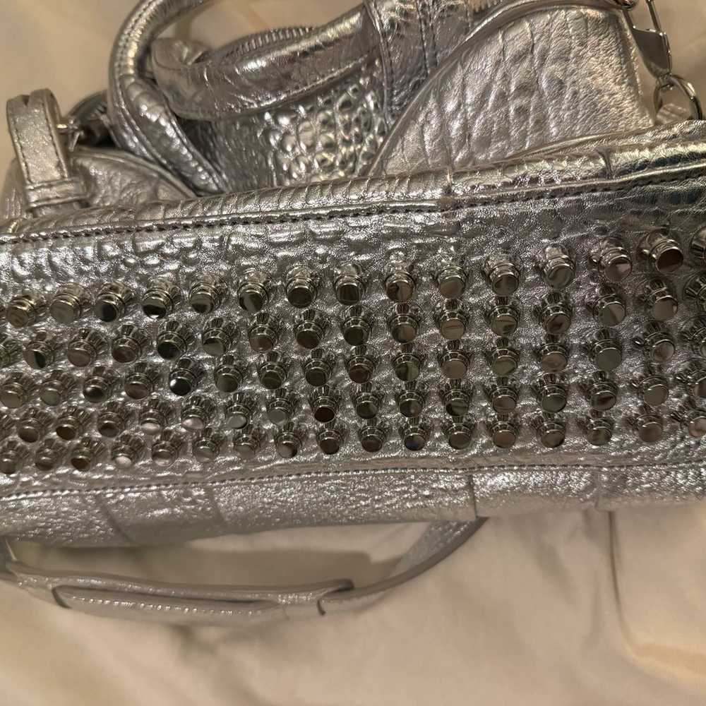 Authentic Alexander Wang Silver Rocco Studded Bag - image 3