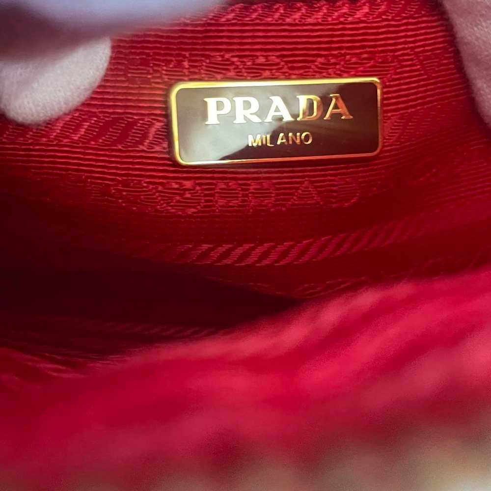 Pristine condition PRADA shoulder bag in red with… - image 6