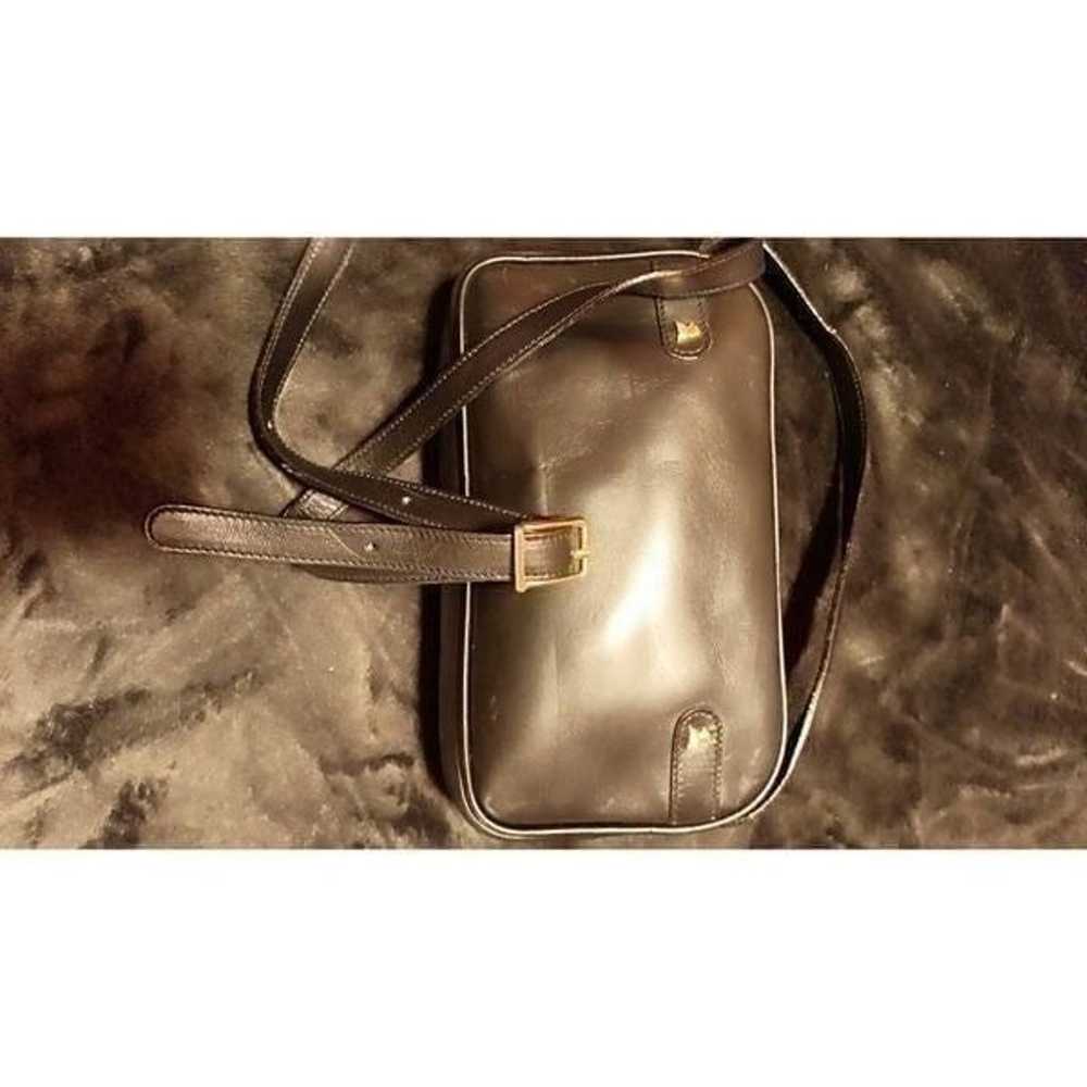 Vintage Marc Cross leather hand bag with soft sue… - image 4