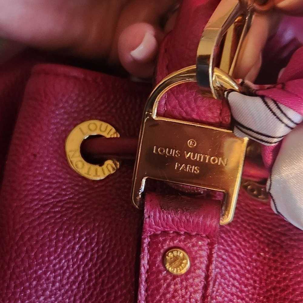 Louis Vuitton Noe` cranberry/fuchsia Taurillon 
S… - image 12