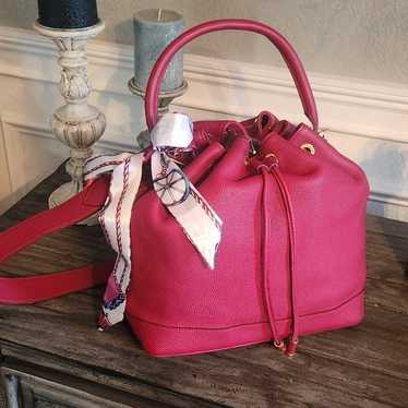 Louis Vuitton Noe` cranberry/fuchsia Taurillon 
S… - image 1