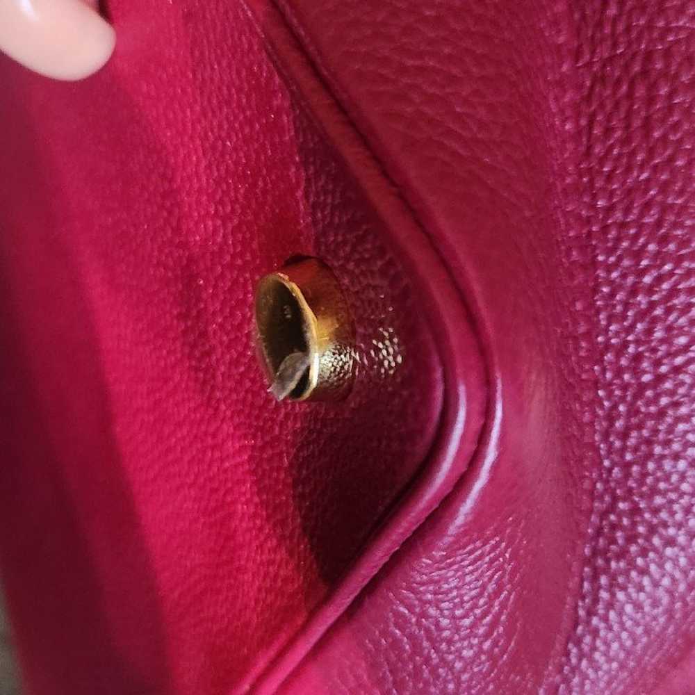 Louis Vuitton Noe` cranberry/fuchsia Taurillon 
S… - image 8