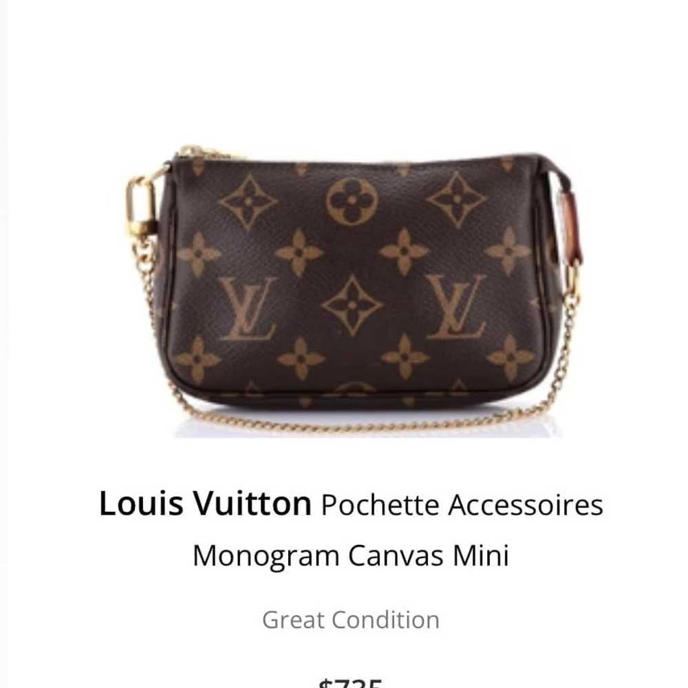 Louis Vuitton Mini Pochette Accessoires in Monogr… - image 4