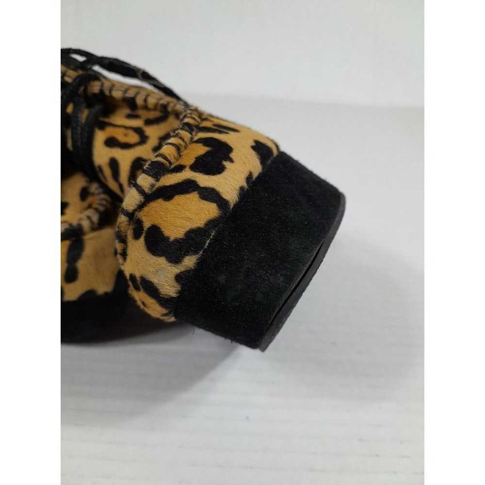 L.A.M.B Leopard Print Brown Black Pony Hair  Lace… - image 12