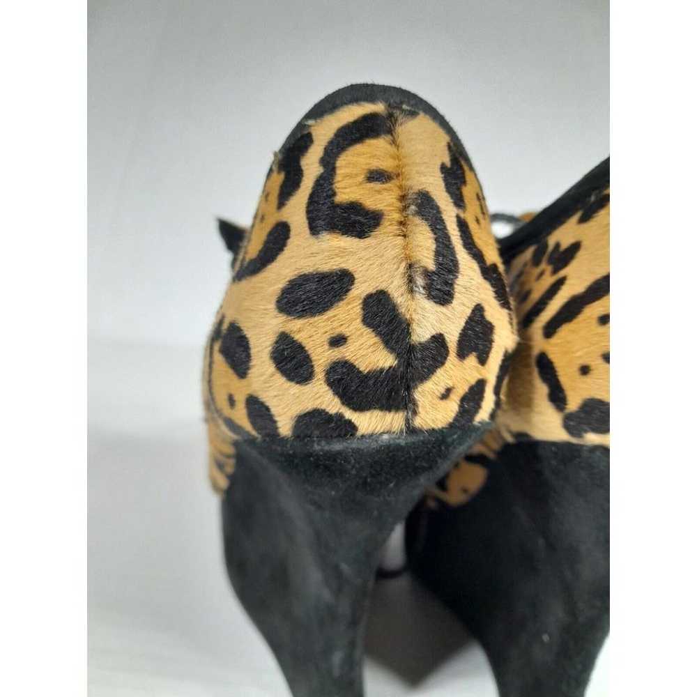 L.A.M.B Leopard Print Brown Black Pony Hair  Lace… - image 5