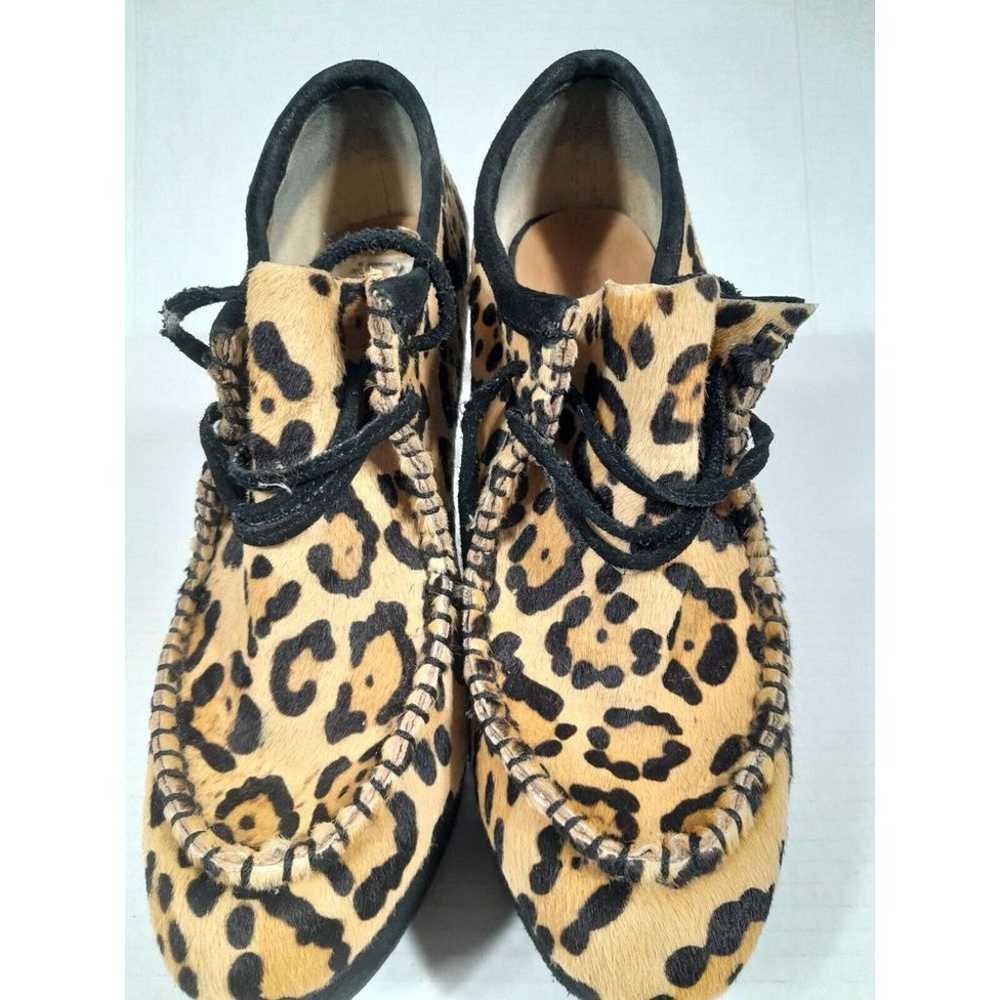 L.A.M.B Leopard Print Brown Black Pony Hair  Lace… - image 7