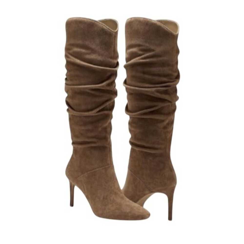 Vince Camuto Armando Slouchy Knee-High Tan Suede … - image 1