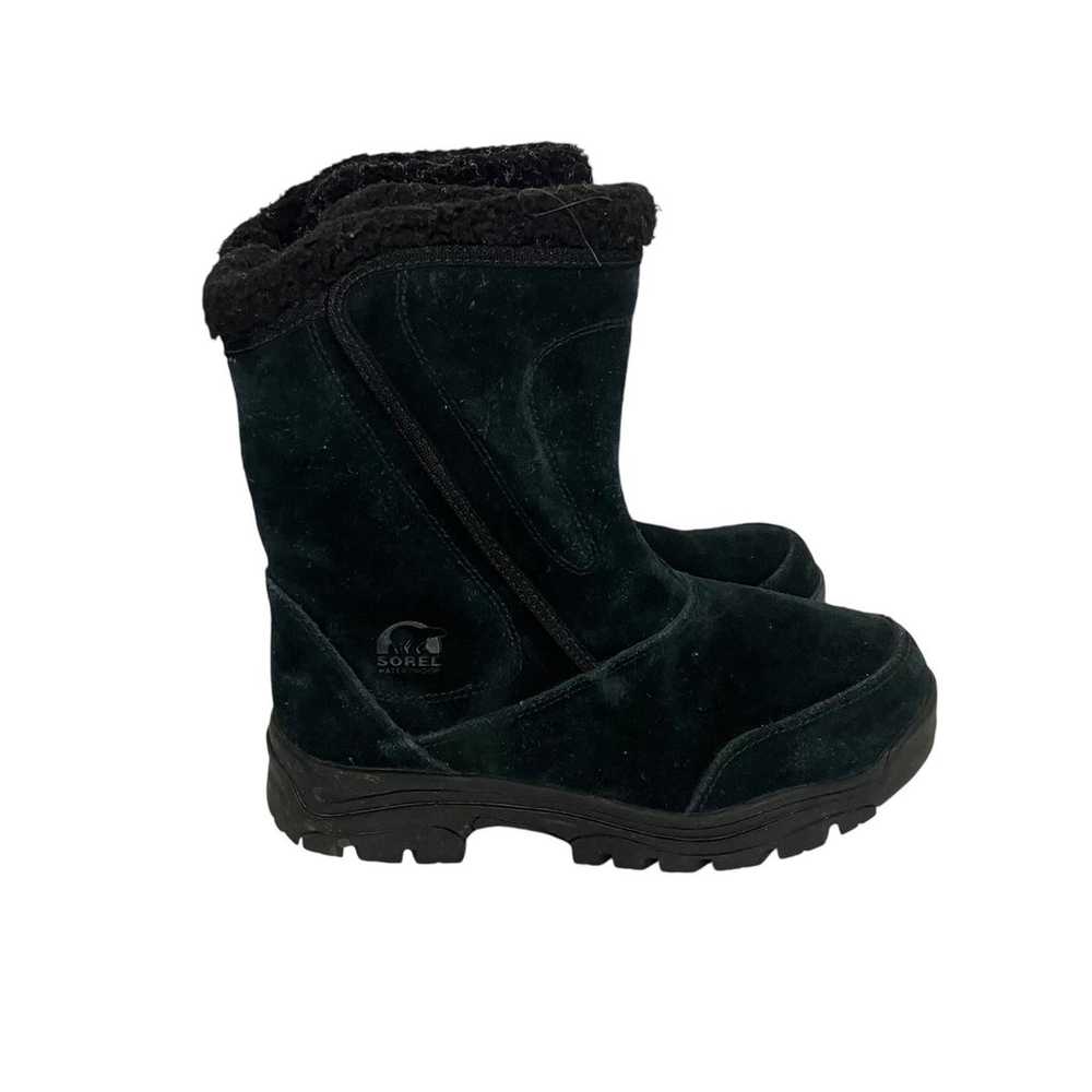 Sorel Women's Water Fall Black Suede Winter Boots… - image 4