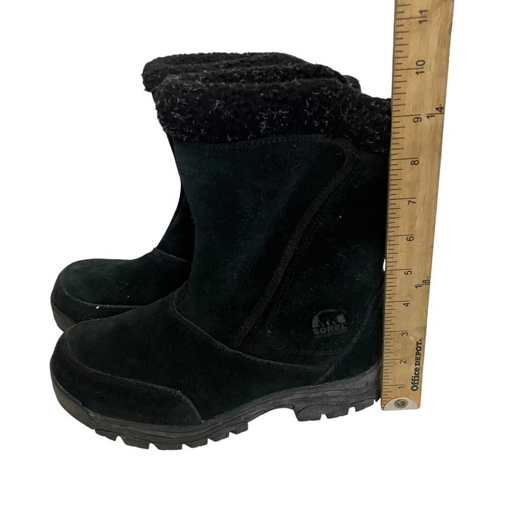 Sorel Women's Water Fall Black Suede Winter Boots… - image 8