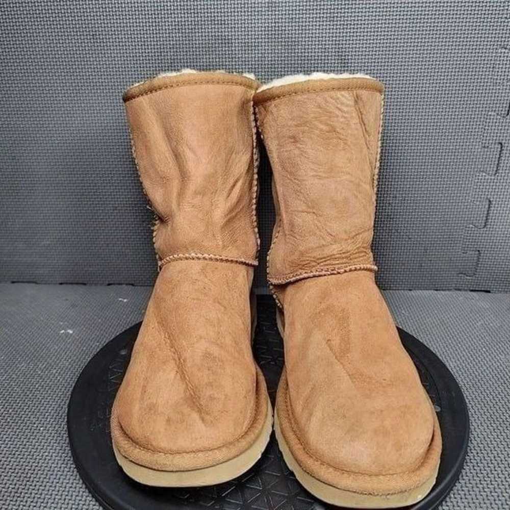 Ugg Classic Short Boots Womens Sz 7 Brown Fur Lin… - image 2