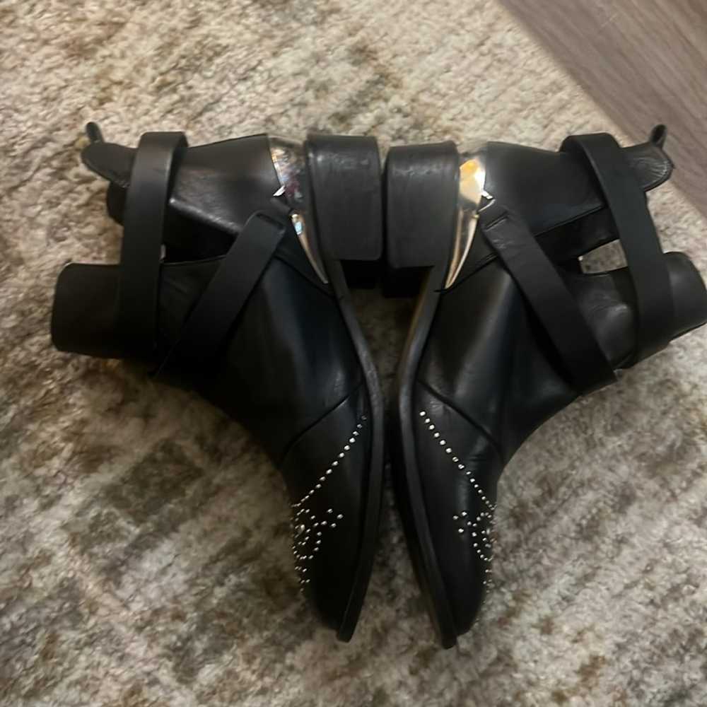 Renvy Sz 38 Palermo Black Leather Ankle Booties, … - image 10