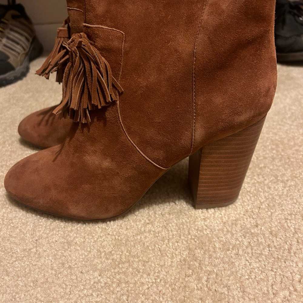 French Connection Suede Tassle Booties - image 2