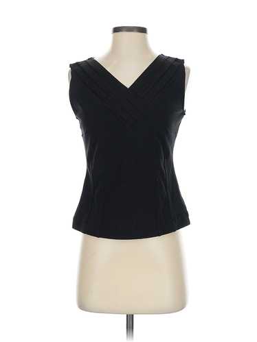 Nic + Zoe Women Black Sleeveless Blouse P Petites