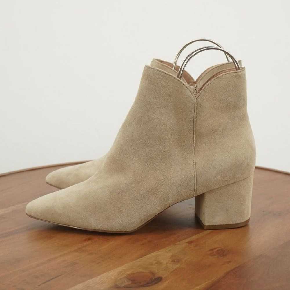 Cole Haan Womens Elyse Boots Booties Beige Suede … - image 4