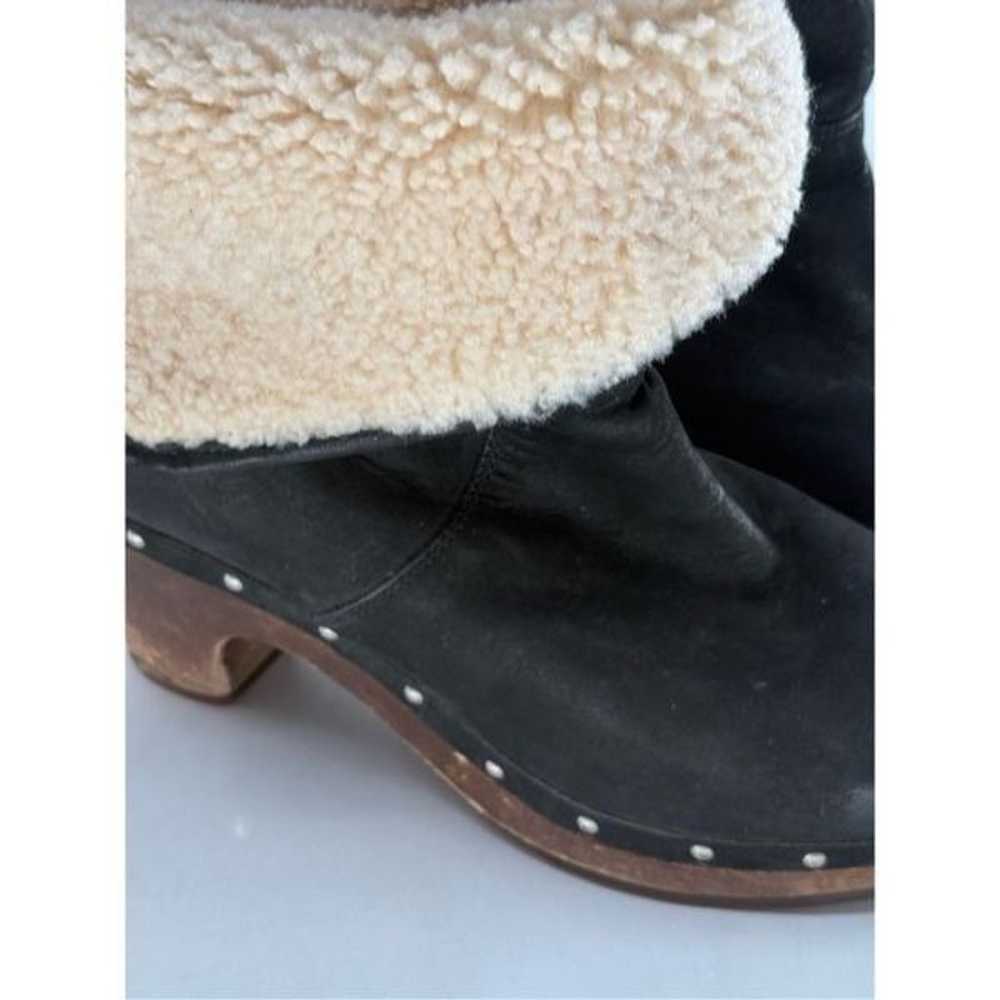 Ugg Lynnea Boots Clog Heeled Sheepskin Women Size… - image 3