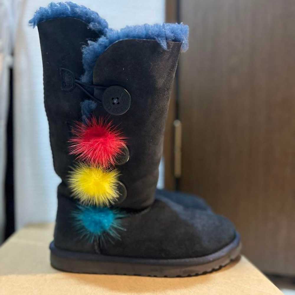 UGG Mouton Boots Gray with Fur - image 2