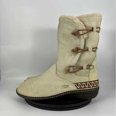 UGG Australia Kona Sheepskin Leather Boots Size 1… - image 1