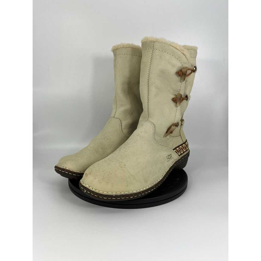 UGG Australia Kona Sheepskin Leather Boots Size 1… - image 2