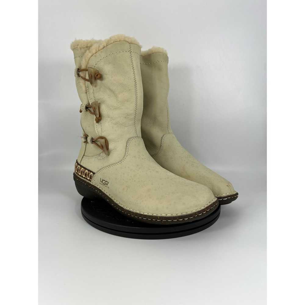 UGG Australia Kona Sheepskin Leather Boots Size 1… - image 3