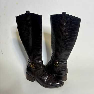 Brown Tommy Hilfiger Riding Boots