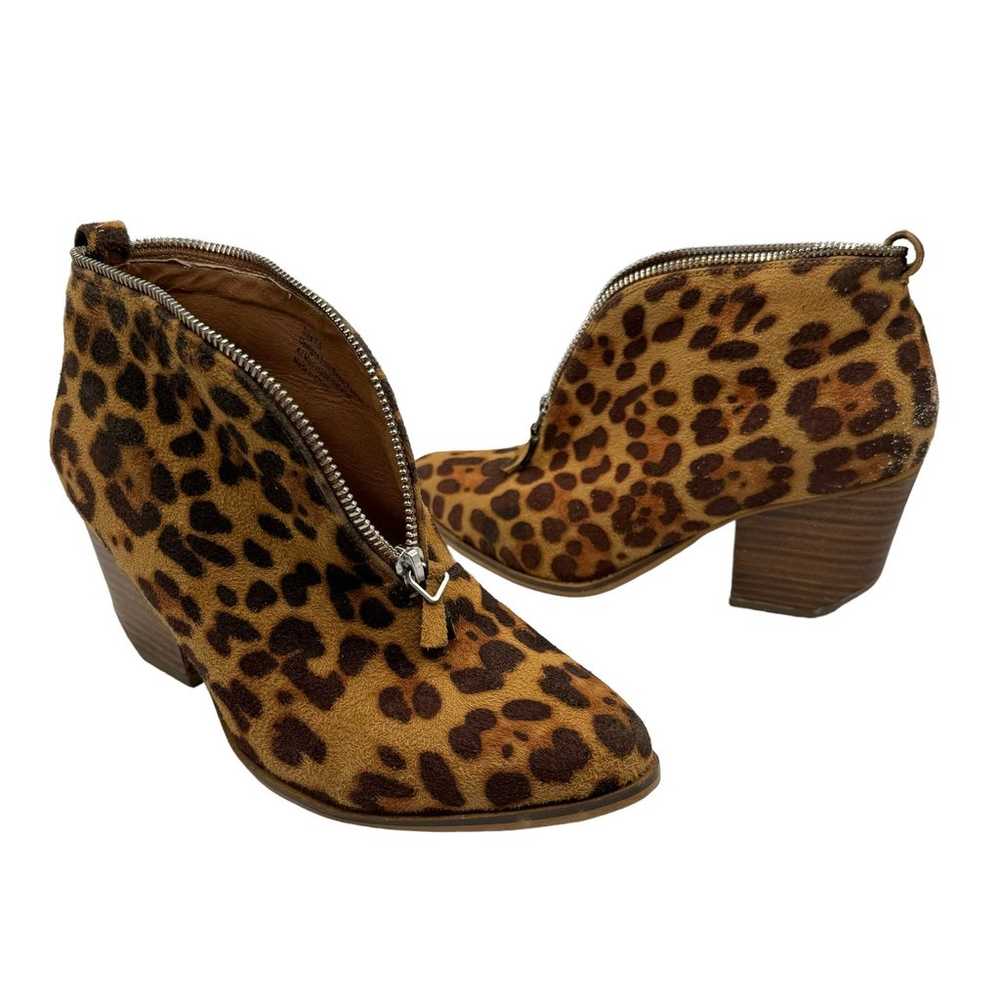 Beast Fashion Women's Animal Print Tan Faux Leath… - image 2