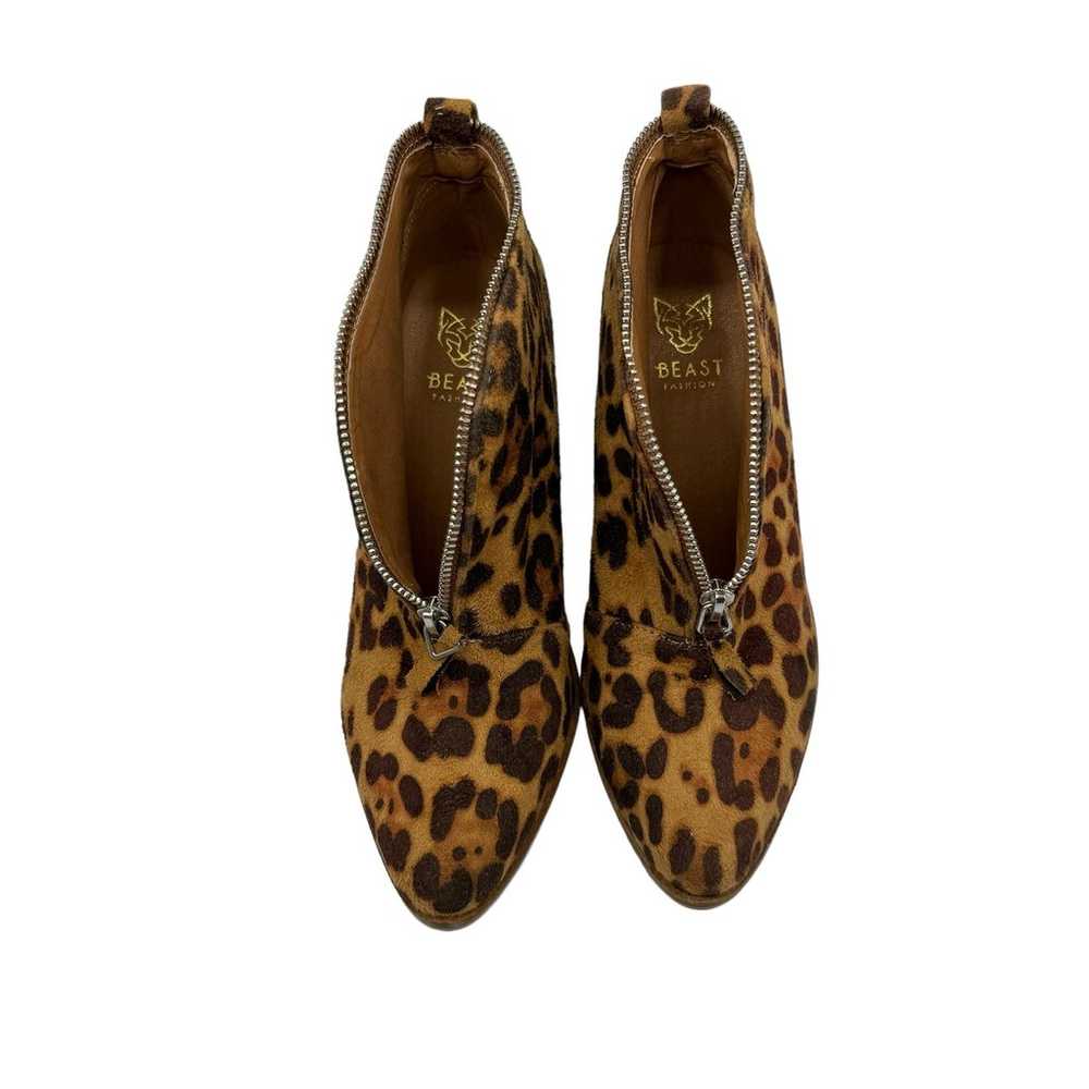 Beast Fashion Women's Animal Print Tan Faux Leath… - image 6