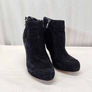 Sam Edelman Kit Ankle Booties Black Suede Size 6