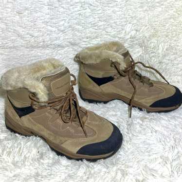 Fall Crew Leather Fur Lined Winter Boots Women’s S