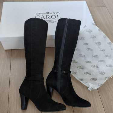 Black Suede Long Boots